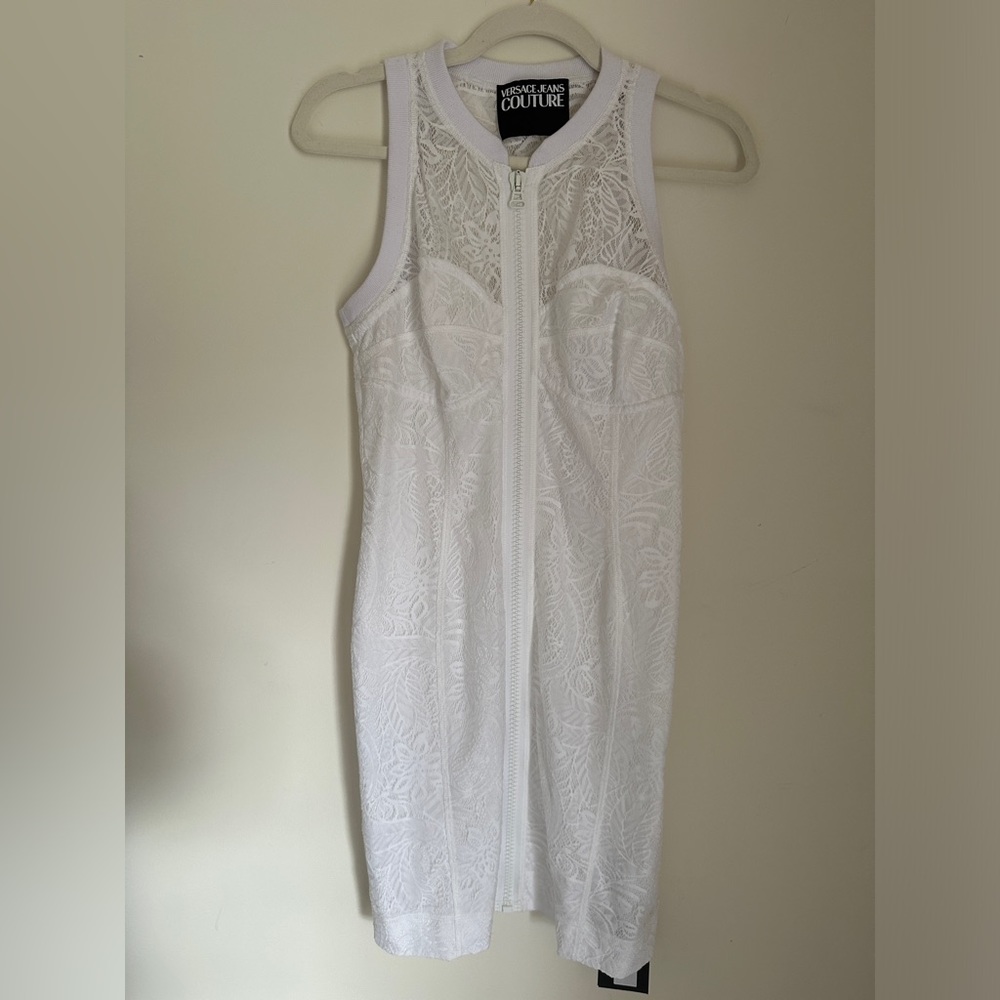 Versace Jeans Couture Mini Dress in white